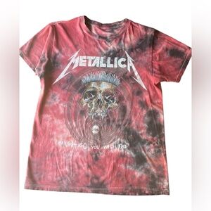 Metallica In Vertigo Heavy Metal Tie Dye S